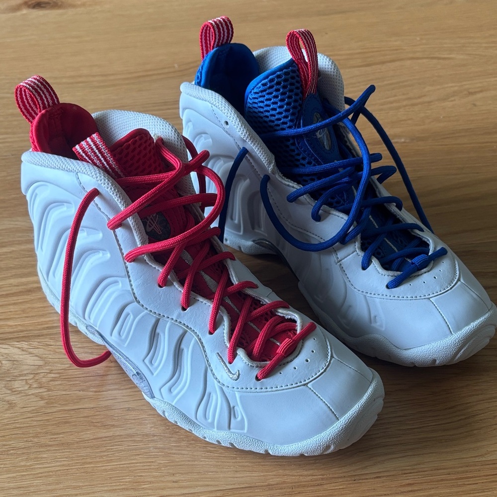 Nike Little Posite One USA Moon Photon Dust Toddlers Shoes DJ4026 001 - SZ 4Y